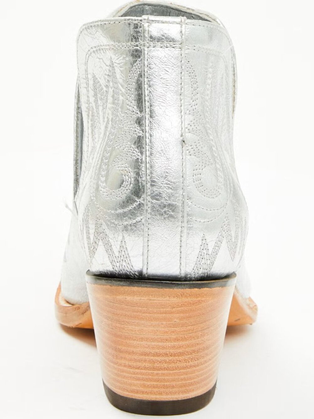 Ariat" Size 9M"  Women's Dixon Western Booties - Snip Toe" Silver" Brand NWT" - Picture 5 of 9